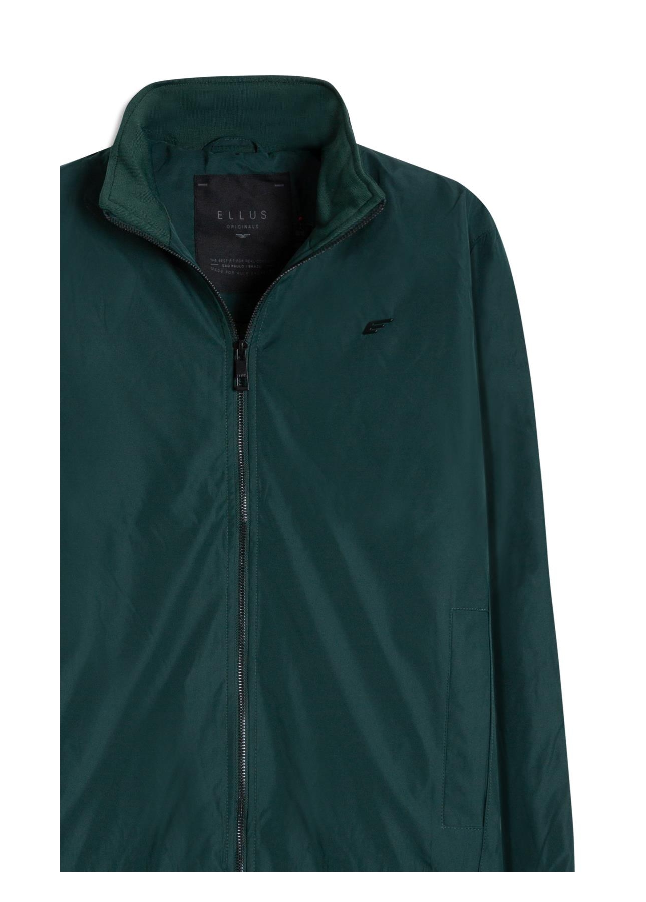 Jaqueta Nylon Padding Bomber Verde Escuro