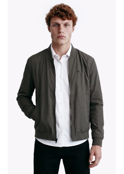 Jaqueta Nylon Padding College Bomber Tabaco