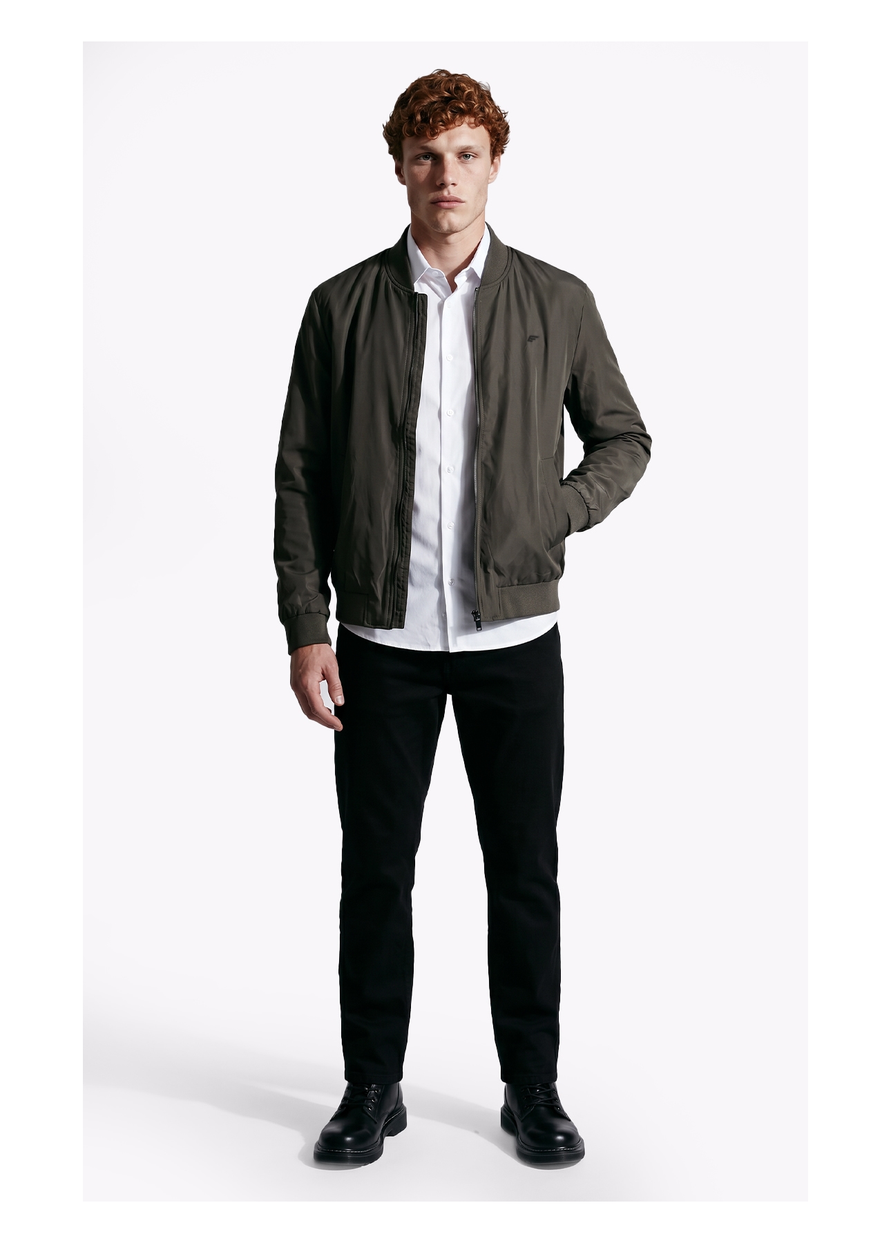 Jaqueta Nylon Padding College Bomber Tabaco