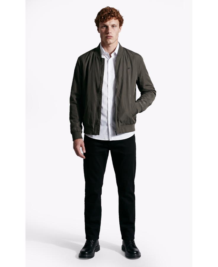 Jaqueta Nylon Padding College Bomber Tabaco