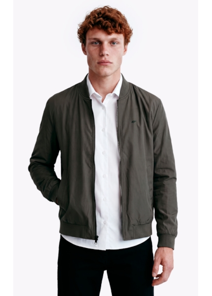 Jaqueta Nylon Padding College Bomber Tabaco