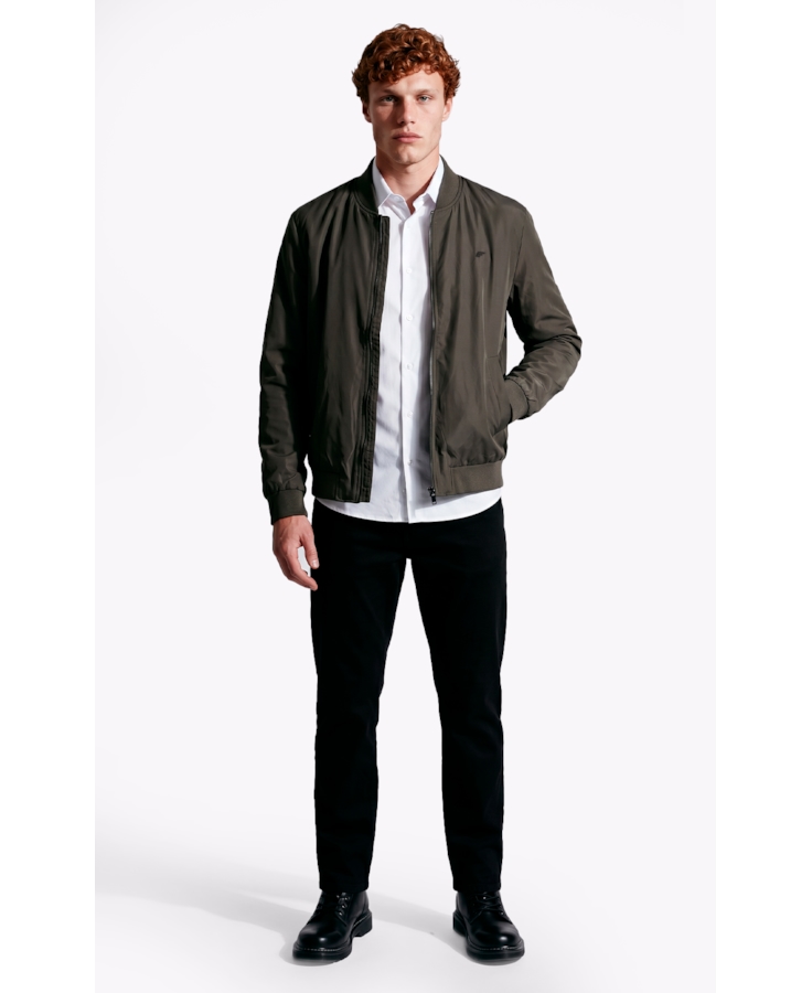 Jaqueta Nylon Padding College Bomber Tabaco