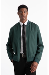 Jaqueta Nylon Padding College Bomber Verde Escuro