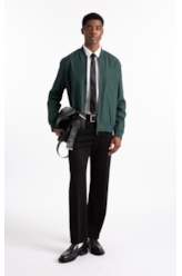 Jaqueta Nylon Padding College Bomber Verde Escuro