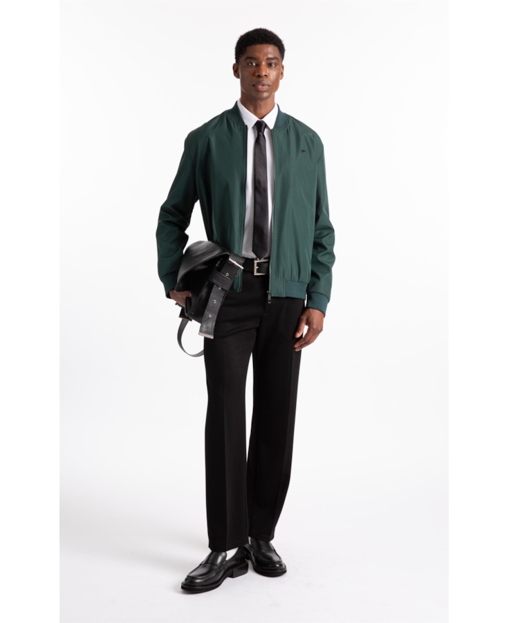 Jaqueta Nylon Padding College Bomber Verde Escuro