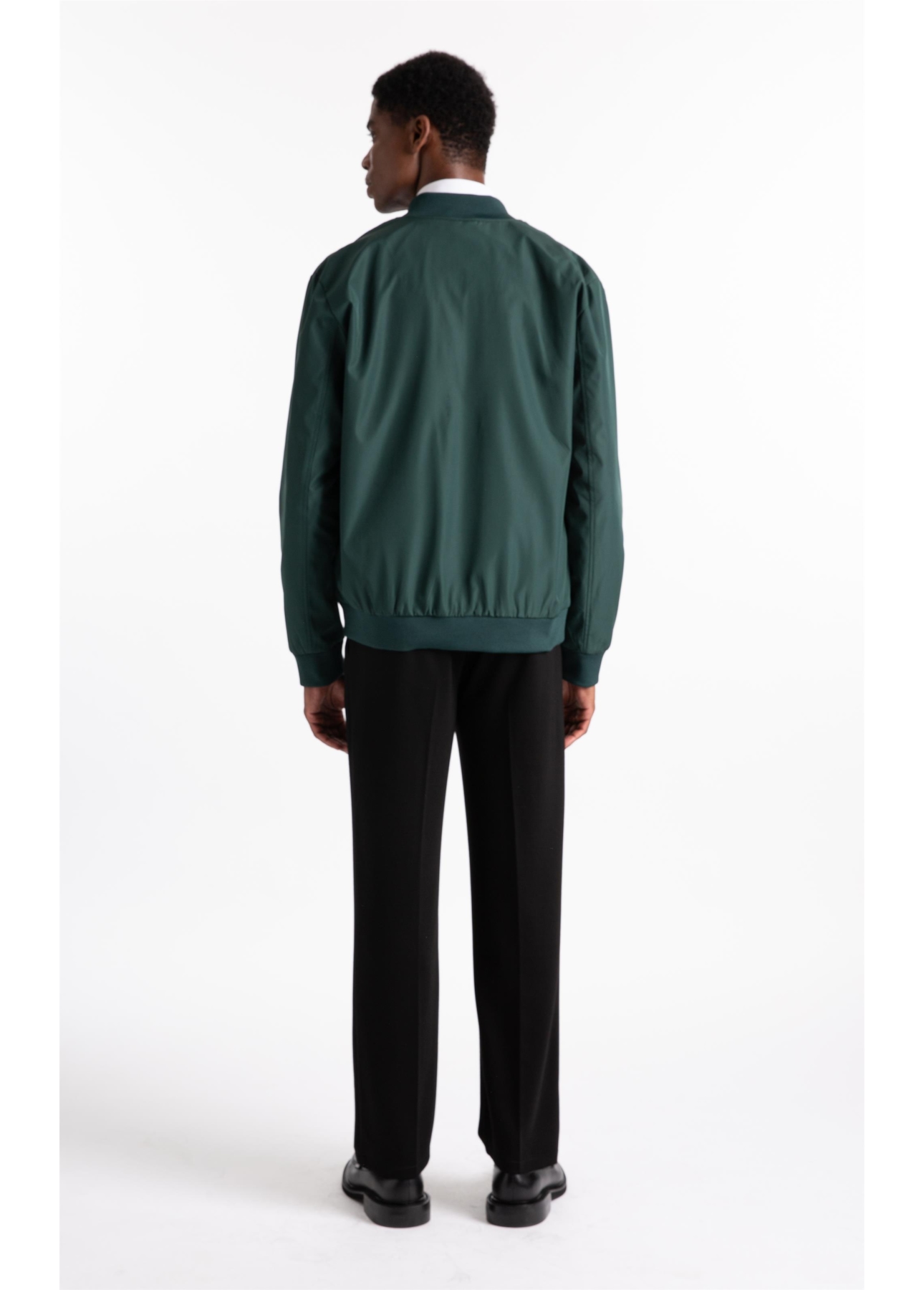 Jaqueta Nylon Padding College Bomber Verde Escuro