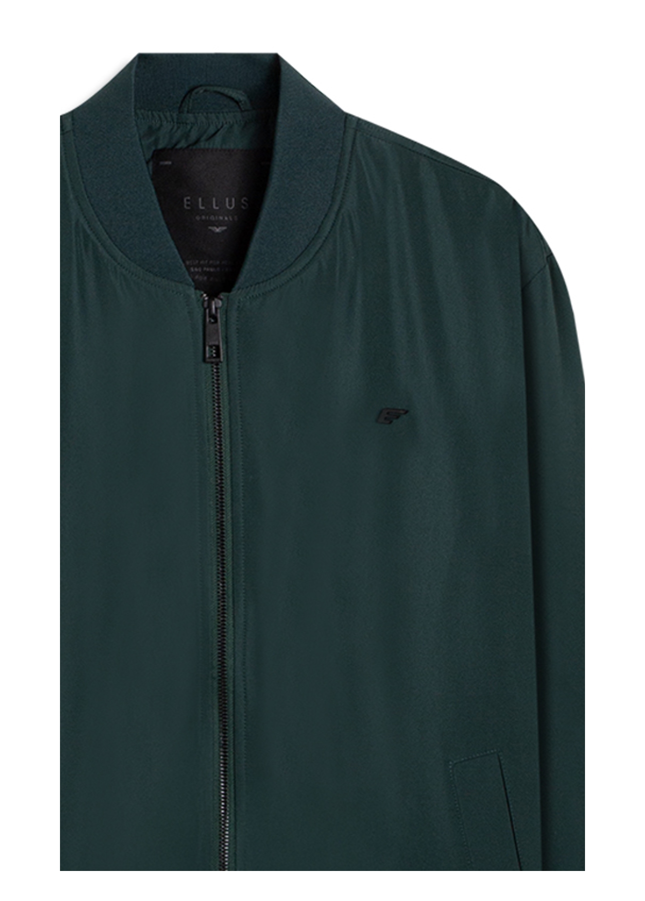 Jaqueta Nylon Padding College Bomber Verde Escuro