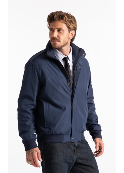 Jaqueta Nylon Padding Sport Dark Navy