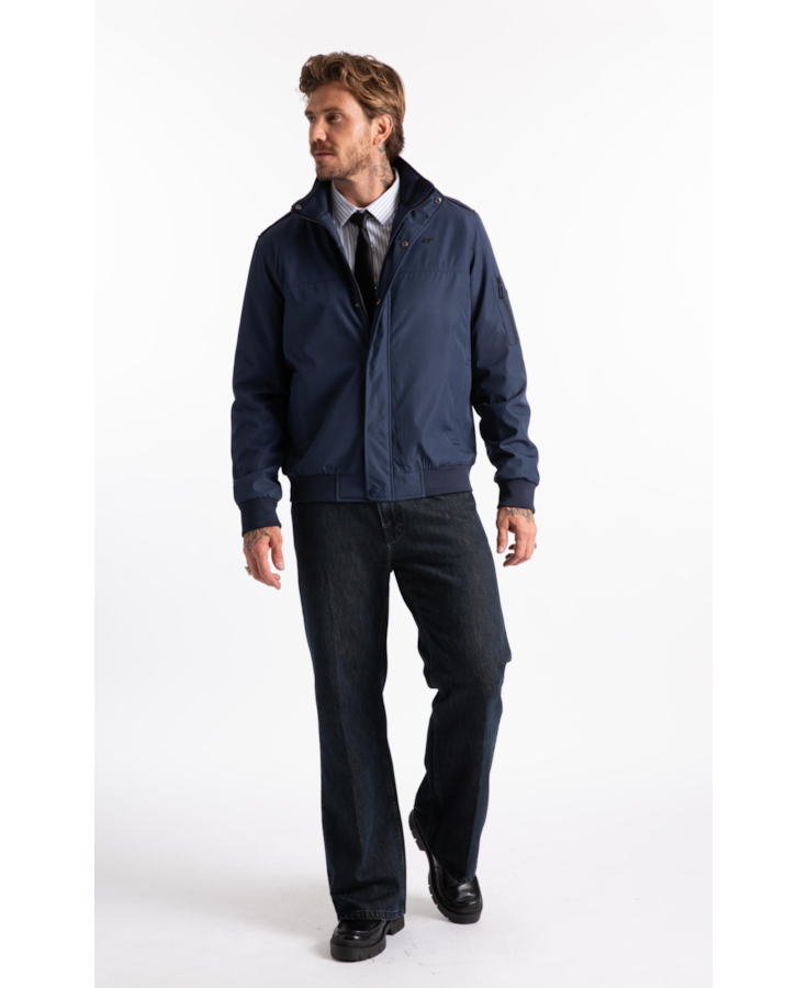 Jaqueta Nylon Padding Sport Dark Navy