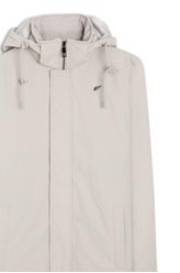 Jaqueta Nylon Ribbon Hood Cinza