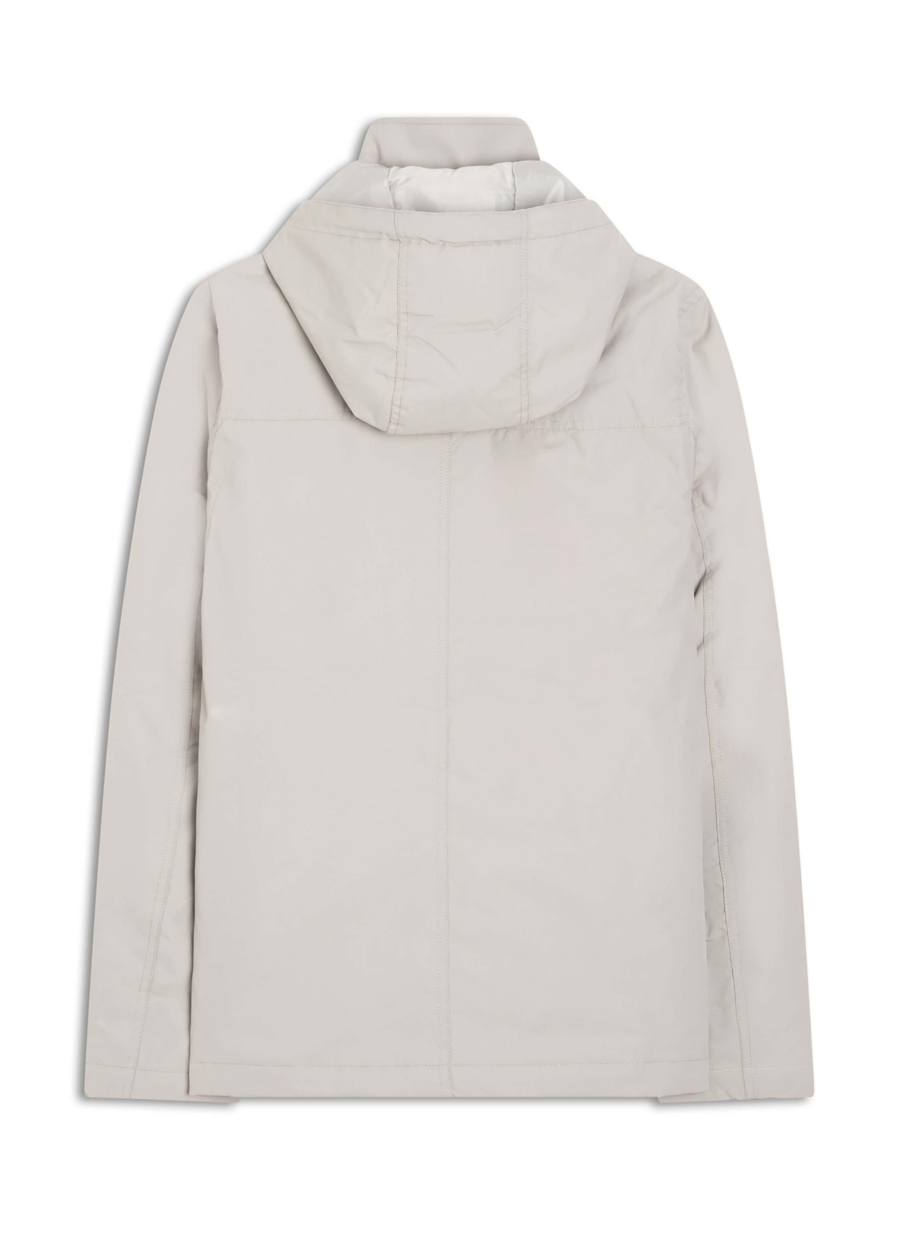 Jaqueta Nylon Ribbon Hood Cinza