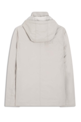 Jaqueta Nylon Ribbon Hood Cinza