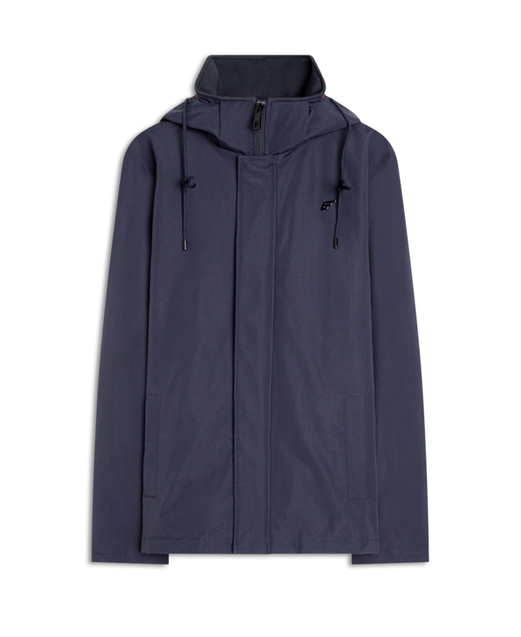 Jaqueta Nylon Ribbon Hood Dark Navy