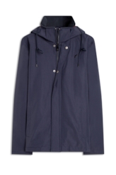 Jaqueta Nylon Ribbon Hood Dark Navy