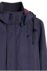 Jaqueta Nylon Ribbon Hood Dark Navy