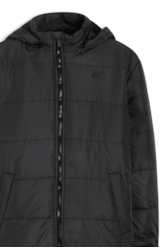 Jaqueta Nylon Ribbon Hood Preto