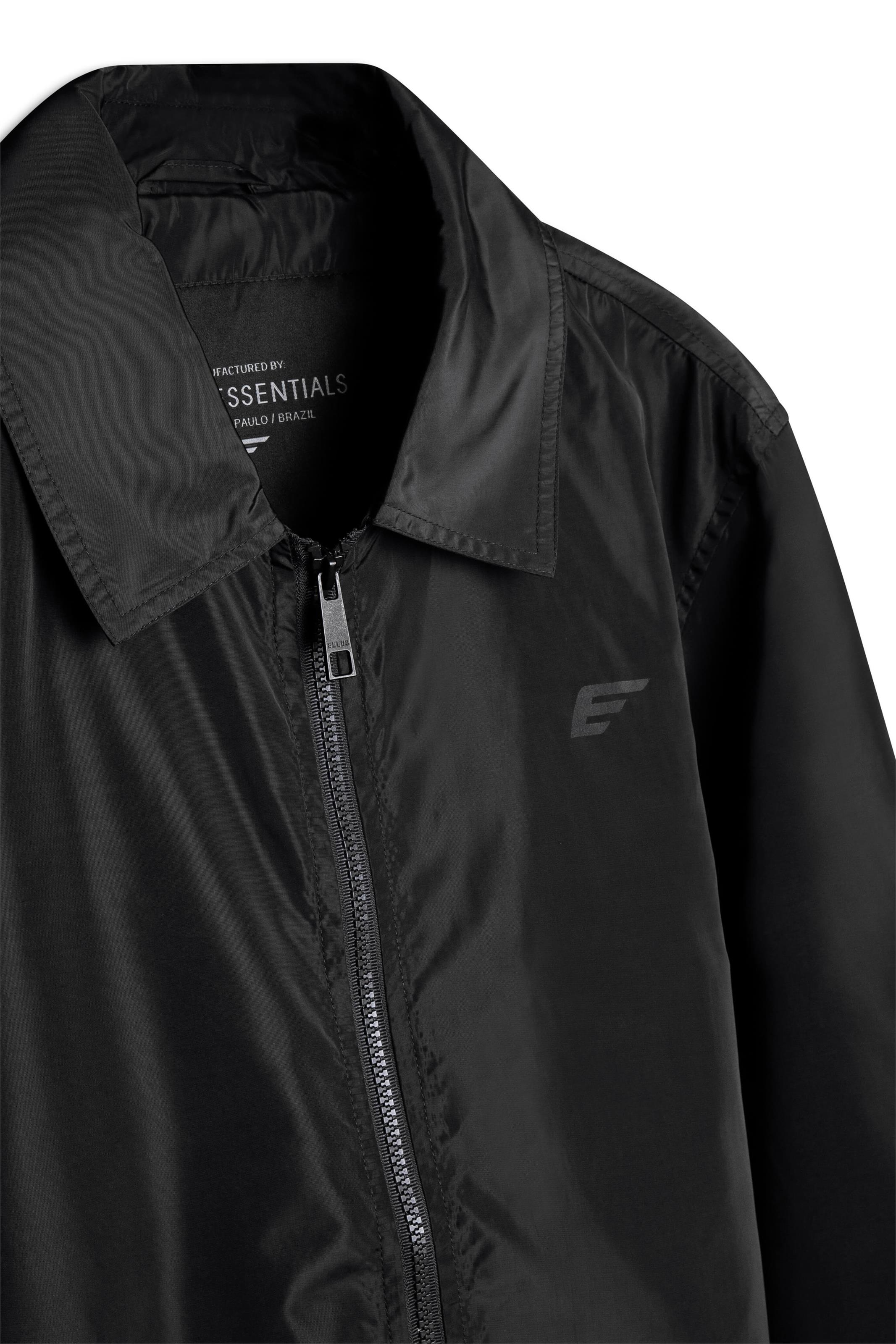 Jaqueta Nylon Windbreaker Golf Preto
