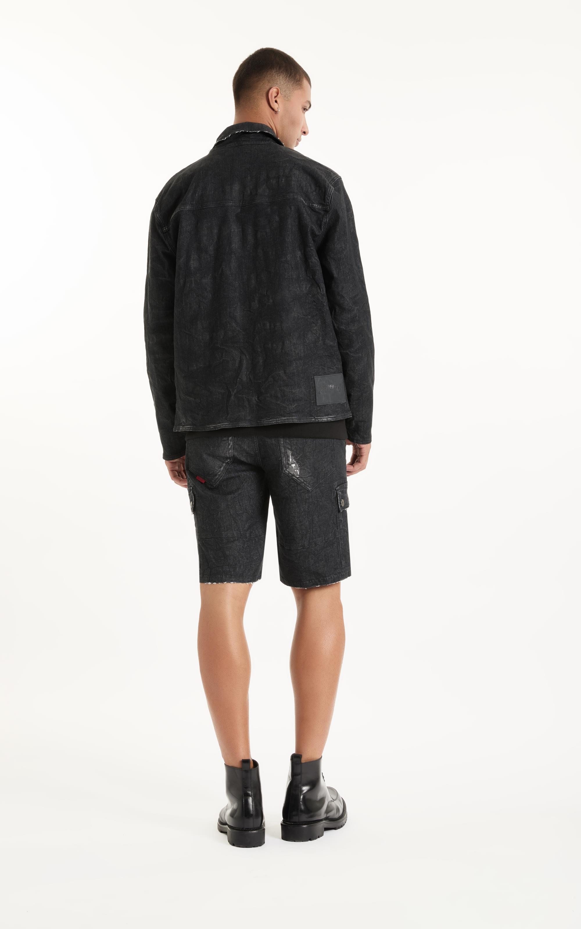 Arkona ブラックメタル black l Jaqueta Ocean Elastic Golf Lav.Black Com Resina