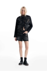 Jaqueta Ocean Elastic Oversized 2083-Lav.Black C/ Resina