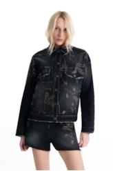Jaqueta Ocean Elastic Oversized 2083-Lav.Black C/ Resina