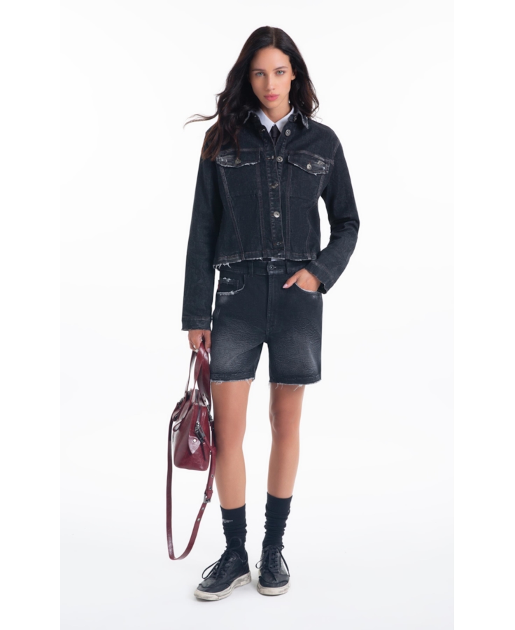 Jaqueta Ocean Elastic Pesponto Lav.Black