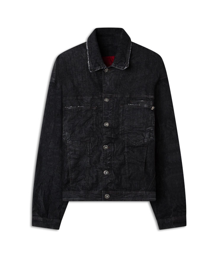 Jaqueta Ocean Elastic Vintage Lav.Black Com Resina