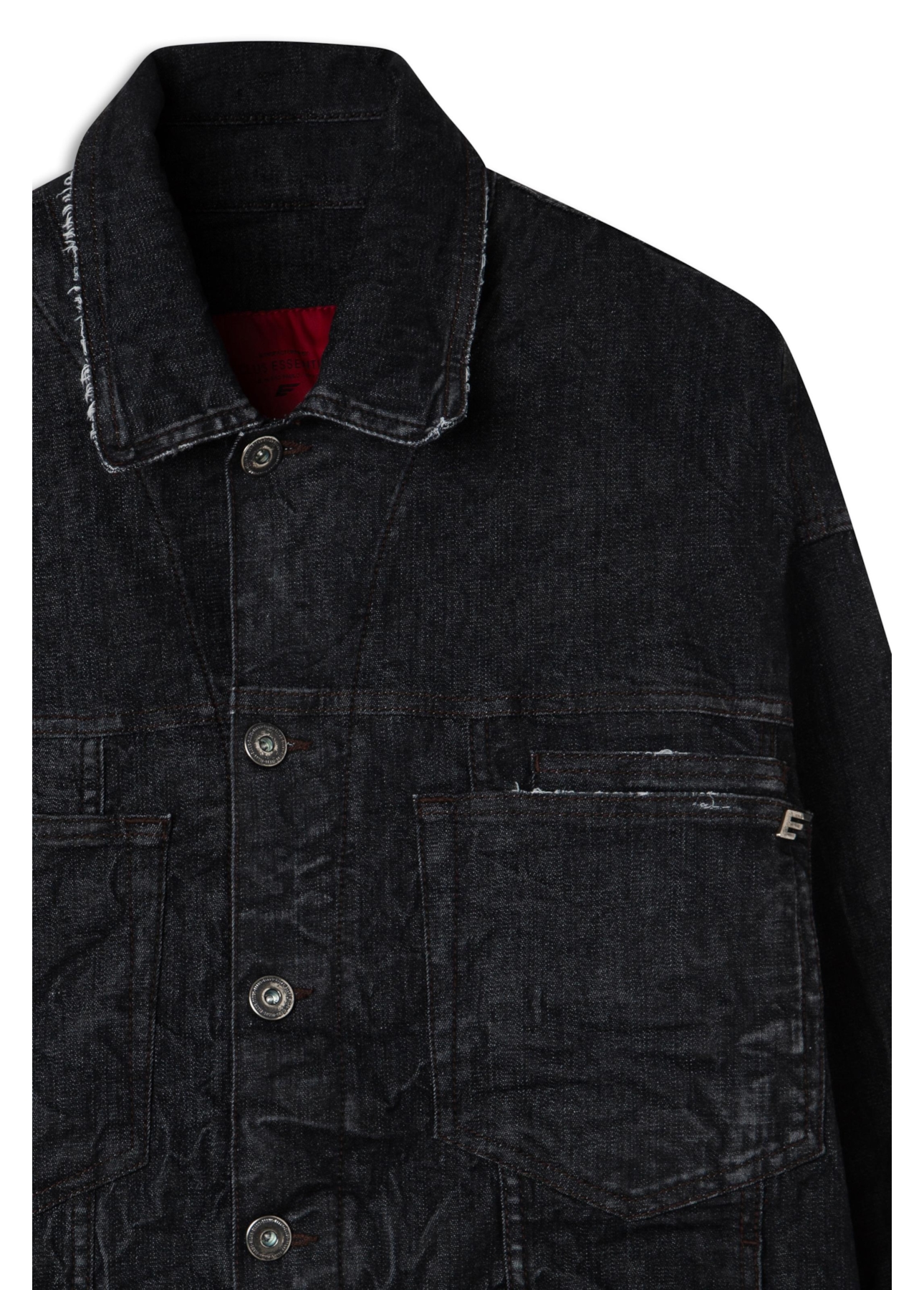 Jaqueta Ocean Elastic Vintage Lav.Black Com Resina