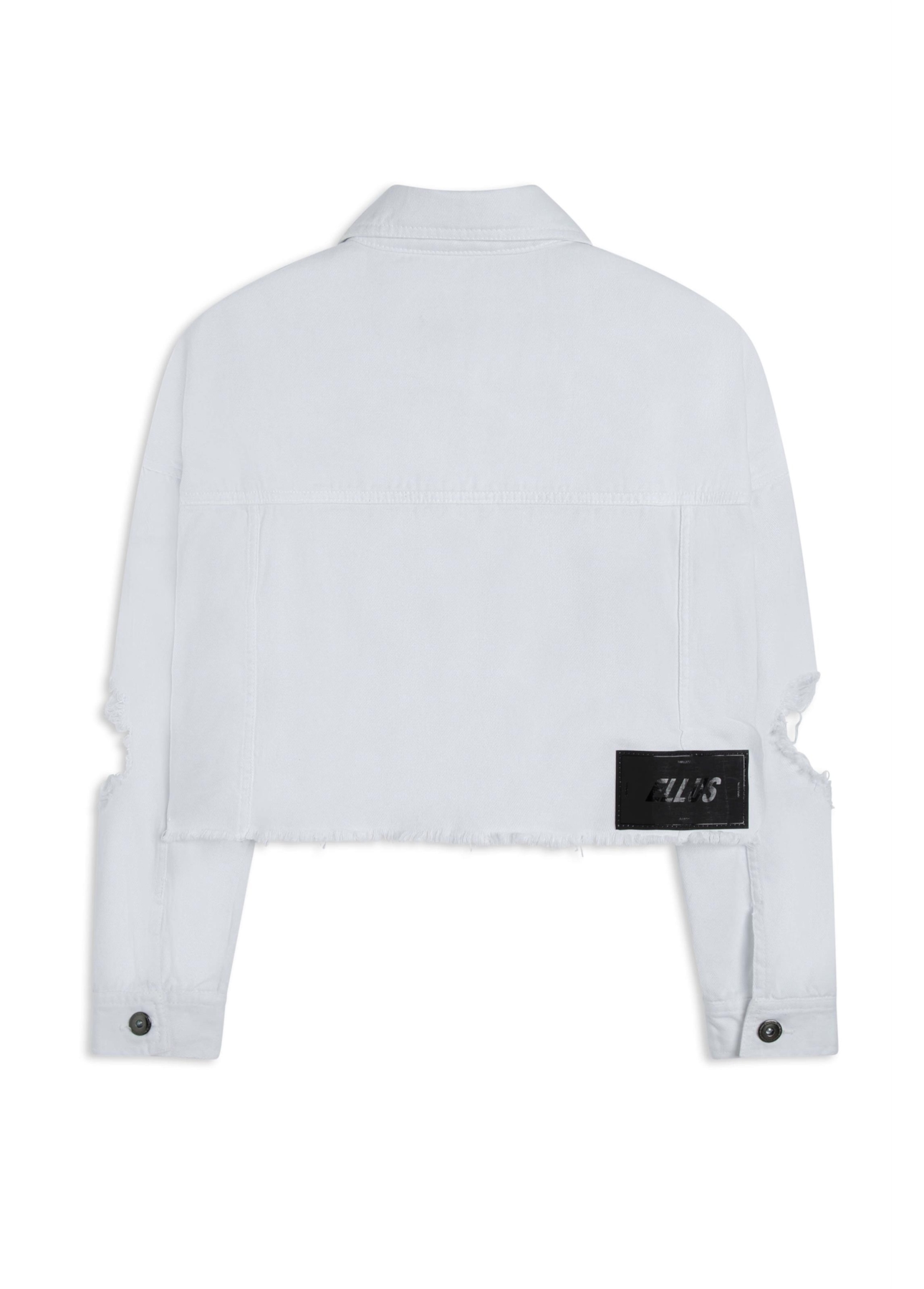 Jaqueta Oversized Destroyed Branco