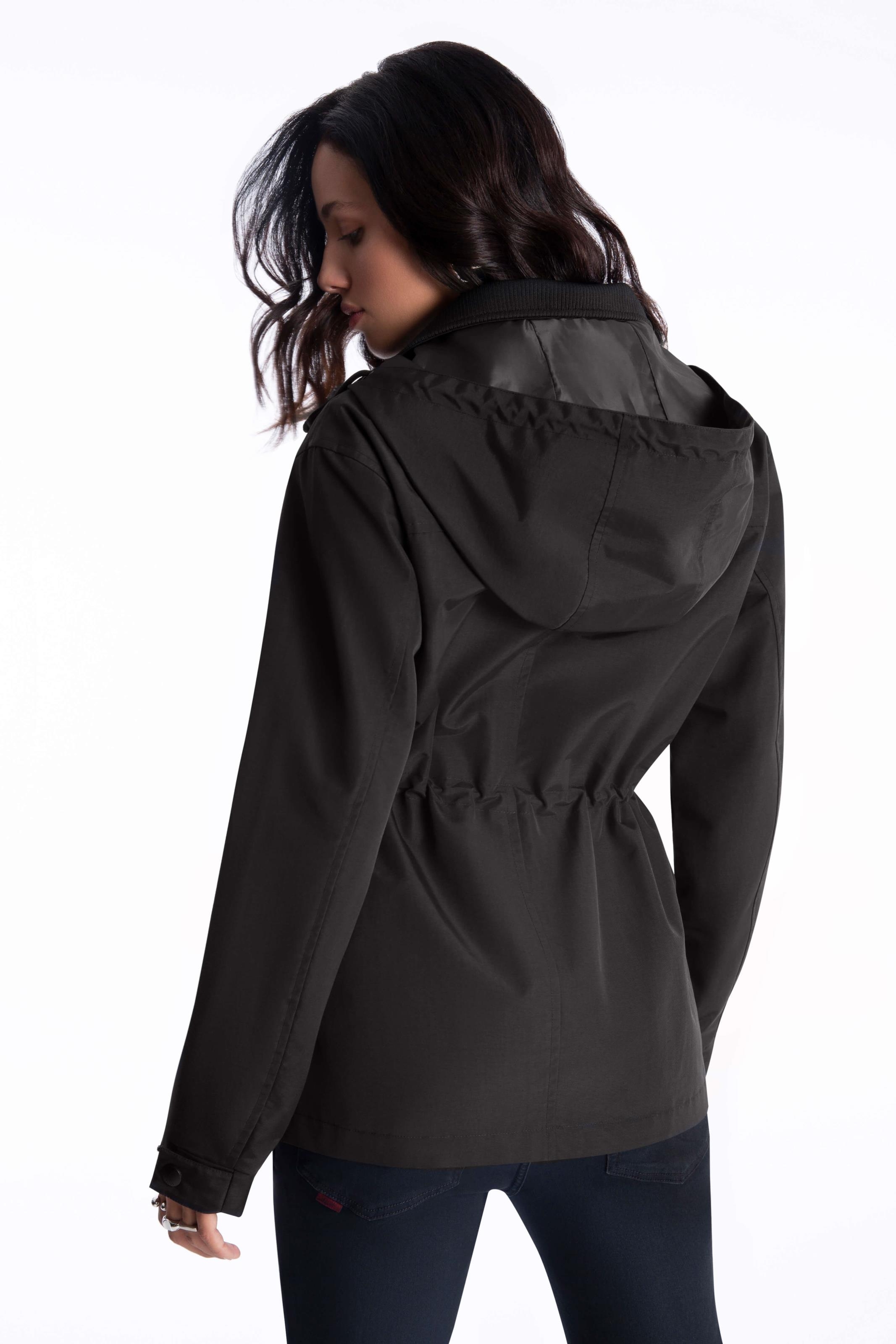 Jaqueta Park Ellus Nylon Ribbon Preto