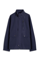 Jaqueta Parka Nylon Ribbon Purple Blue