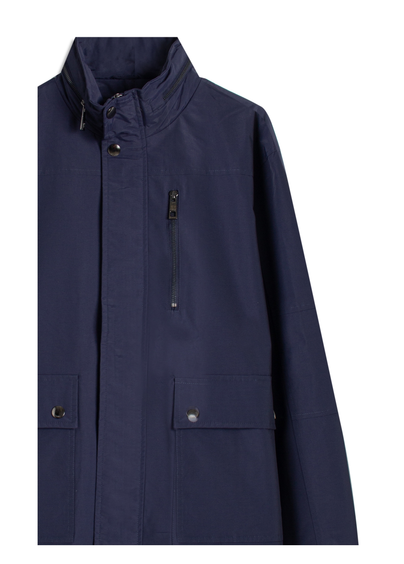 Jaqueta Parka Nylon Ribbon Purple Blue