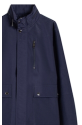 Jaqueta Parka Nylon Ribbon Purple Blue