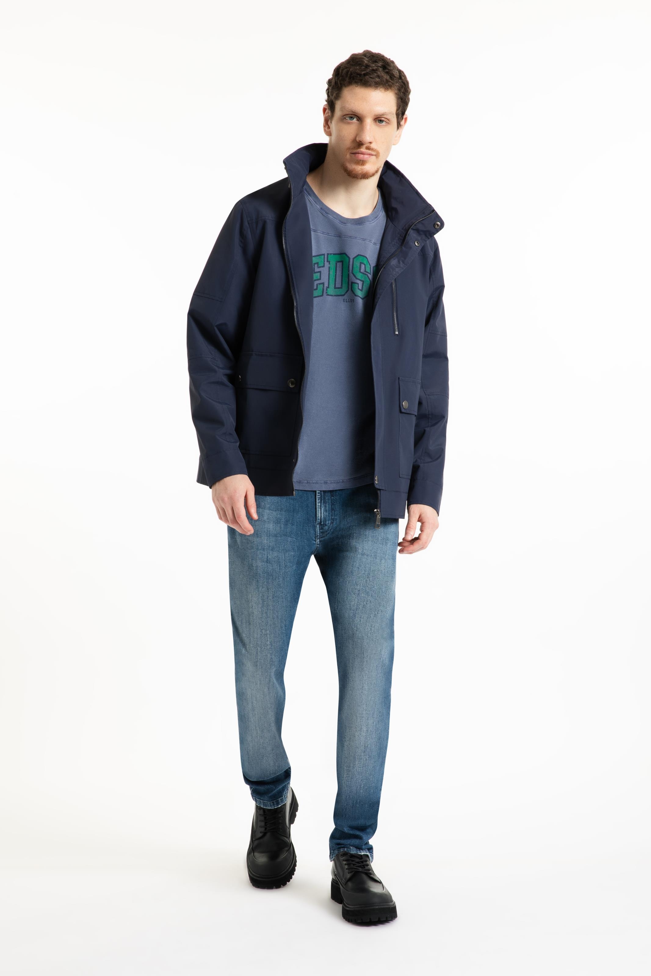 Jaqueta Parka Nylon Ribbon Purple Blue