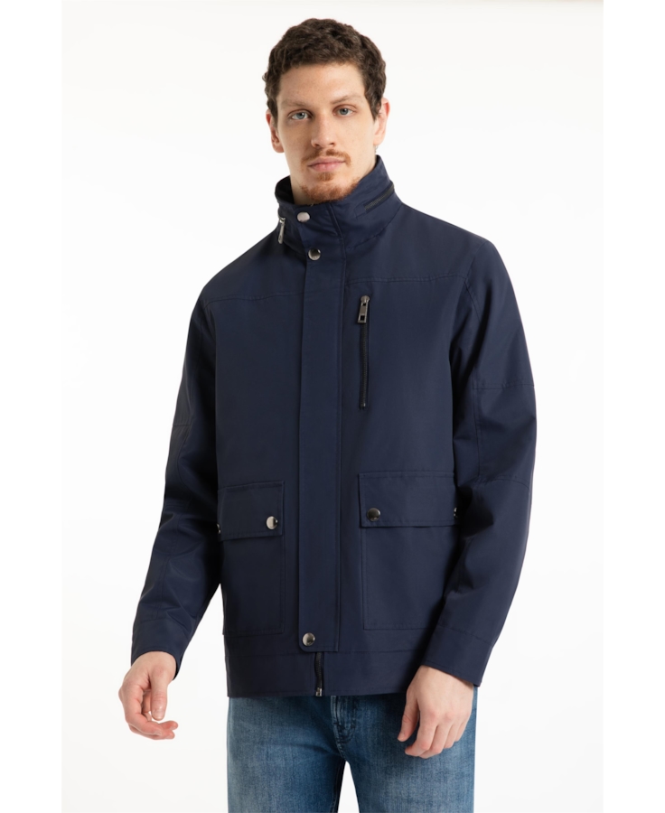 Jaqueta Parka Nylon Ribbon Purple Blue