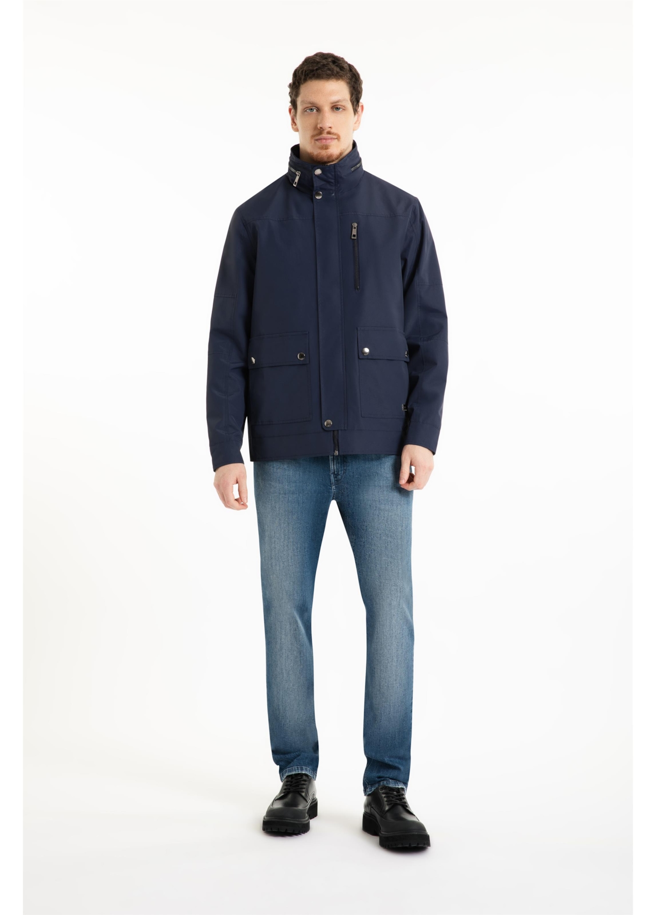 Jaqueta Parka Nylon Ribbon Purple Blue