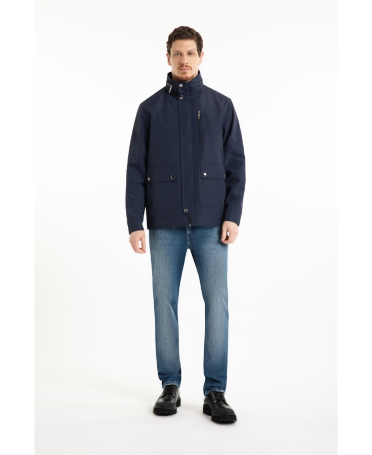 Jaqueta Parka Nylon Ribbon Purple Blue