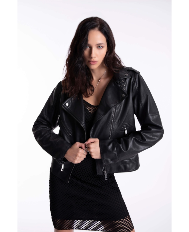 Jaqueta Perfecto Buckles Ellus Preto