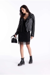 Jaqueta Perfecto Buckles Ellus Preto