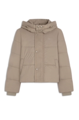 Jaqueta Puffer Hood Caqui