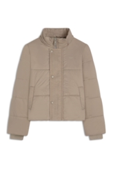 Jaqueta Puffer Hood Caqui
