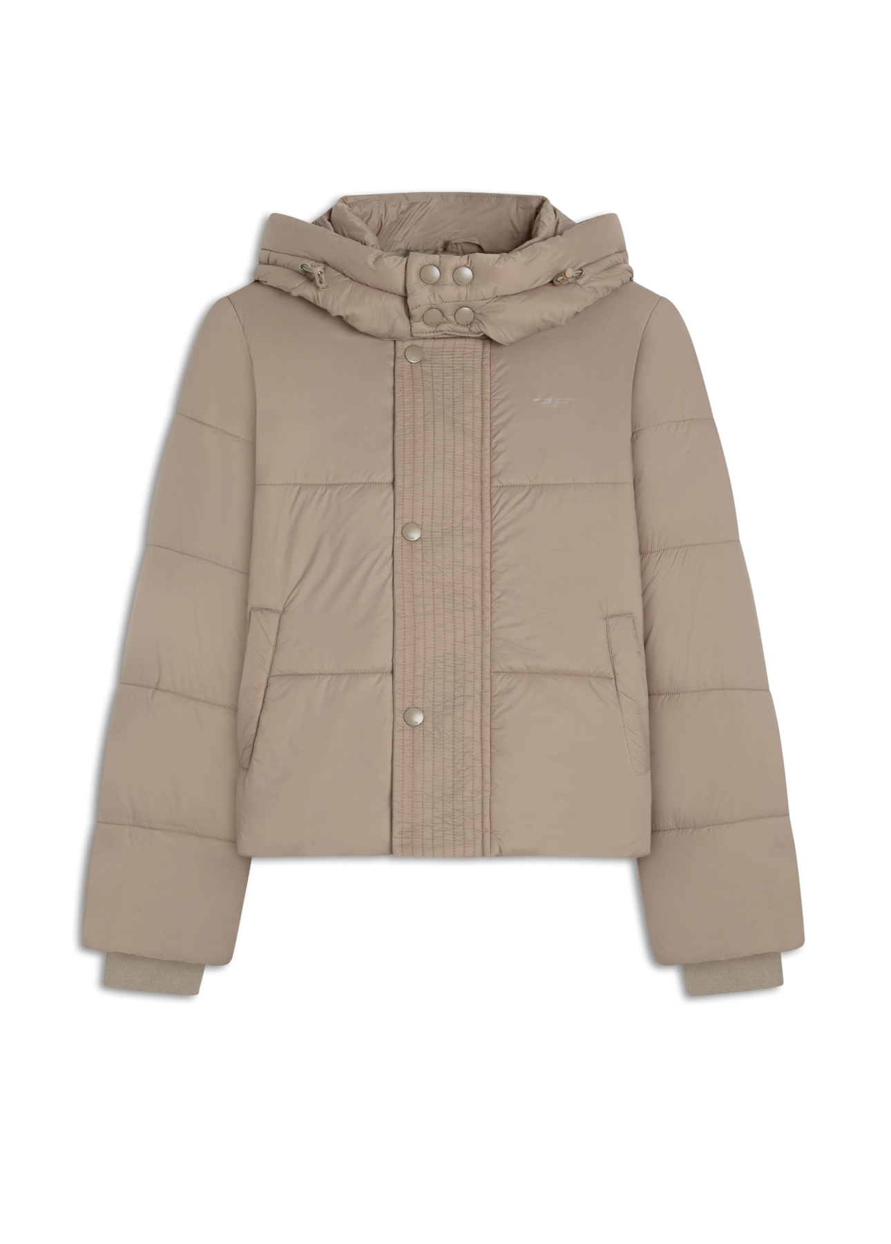 Jaqueta Puffer Hood Caqui