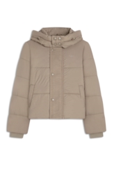 Jaqueta Puffer Hood Caqui