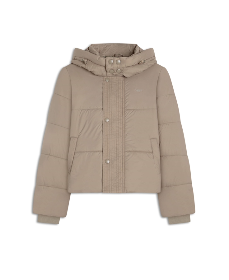 Jaqueta Puffer Hood Caqui