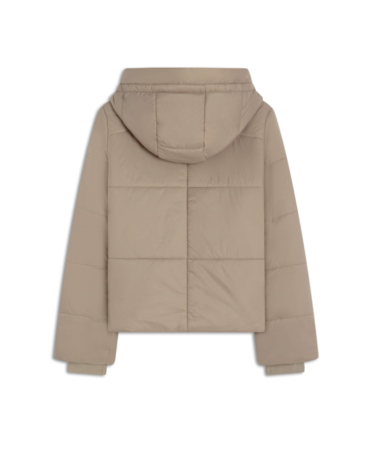 Jaqueta Puffer Hood Caqui