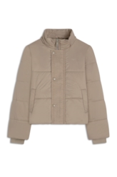Jaqueta Puffer Hood Caqui