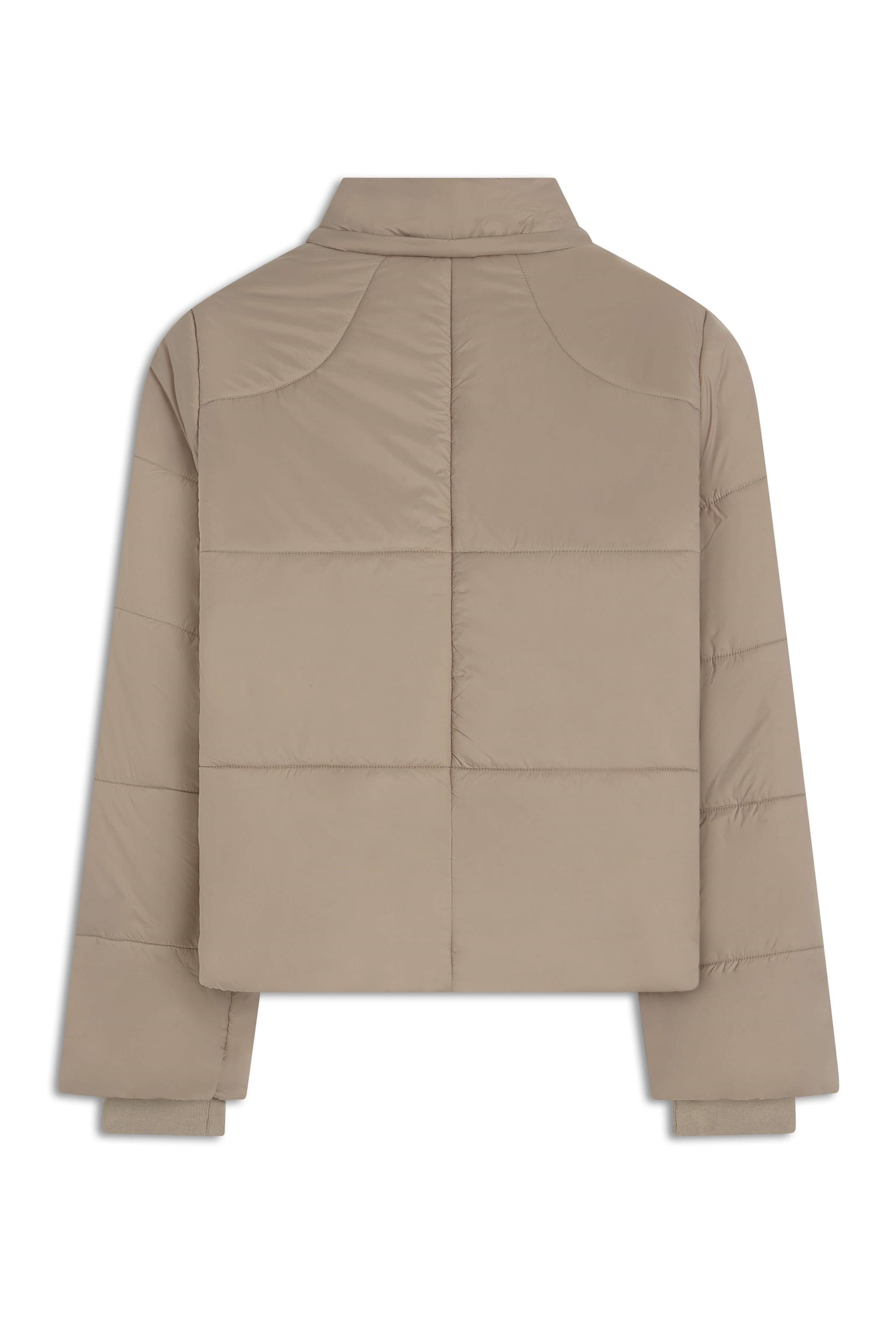 Jaqueta Puffer Hood Caqui