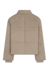 Jaqueta Puffer Hood Caqui