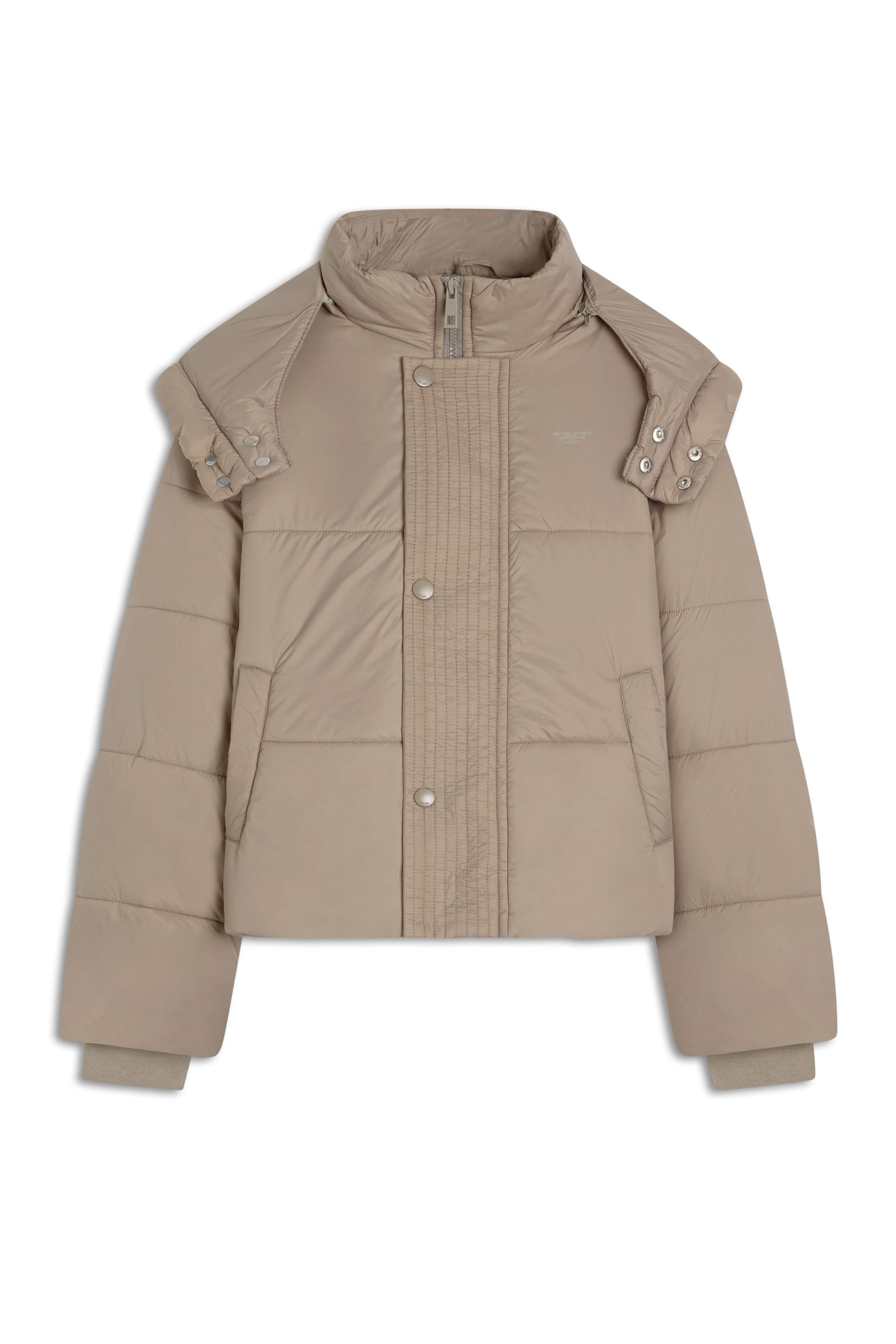 Jaqueta Puffer Hood Caqui