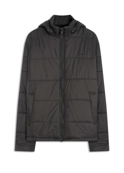 Jaqueta Puffer Hood Ellus Grafite