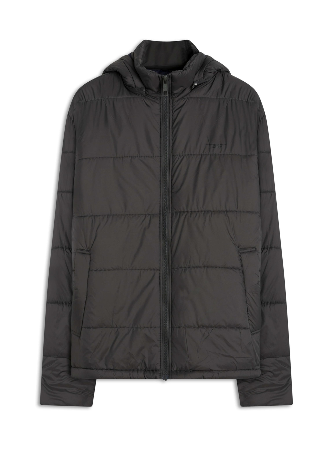 Jaqueta Puffer Hood Ellus Grafite